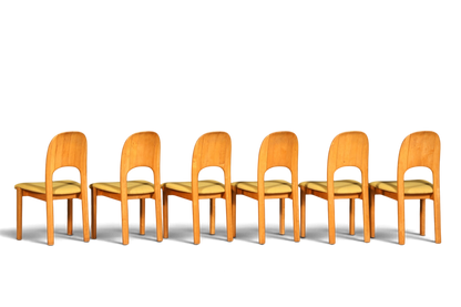 6x Schlichte Mid Century Stühle Retro Stuhlset von Holstebro Møbelfabrik Danish Design Küchenstühle Esszimmer Stühle