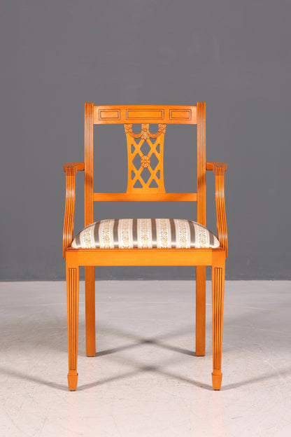 Wunderschöner Englischer Stuhl UK Küchenstuhl Antik Stil Sekretär Stuhl Polsterstuhl Armlehnstuhl 1 von 2