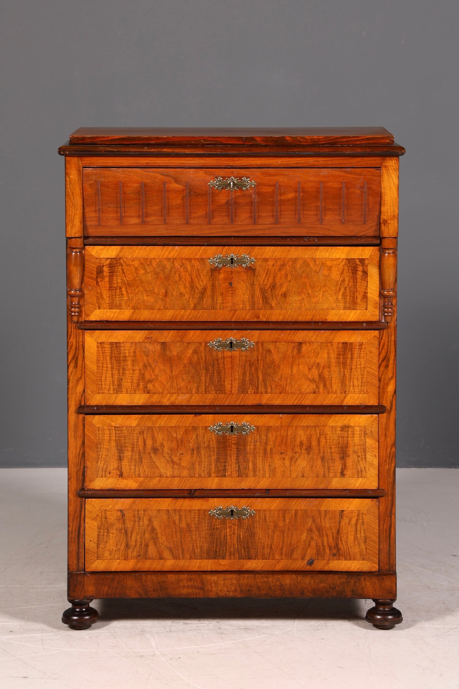 G466 Finish cm Wunderschöne Gründerzeit Kommode Jugendstil Vertiko Schubladenkommode Antik Wäschekommode (Kopie)