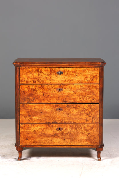 Stilvolle Louis Philippe Kommode Nussbaum Gründerzeit Schubladenkommode um 1890