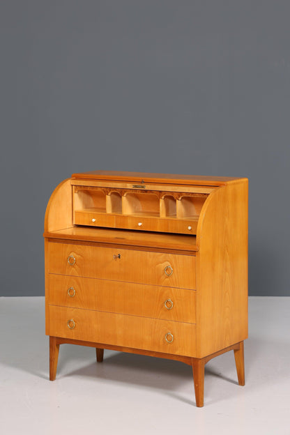 Stilvoller Mid Century Rollladen Sekretär Danish Design Retro Büro Schrank Vintage Büro Kommode