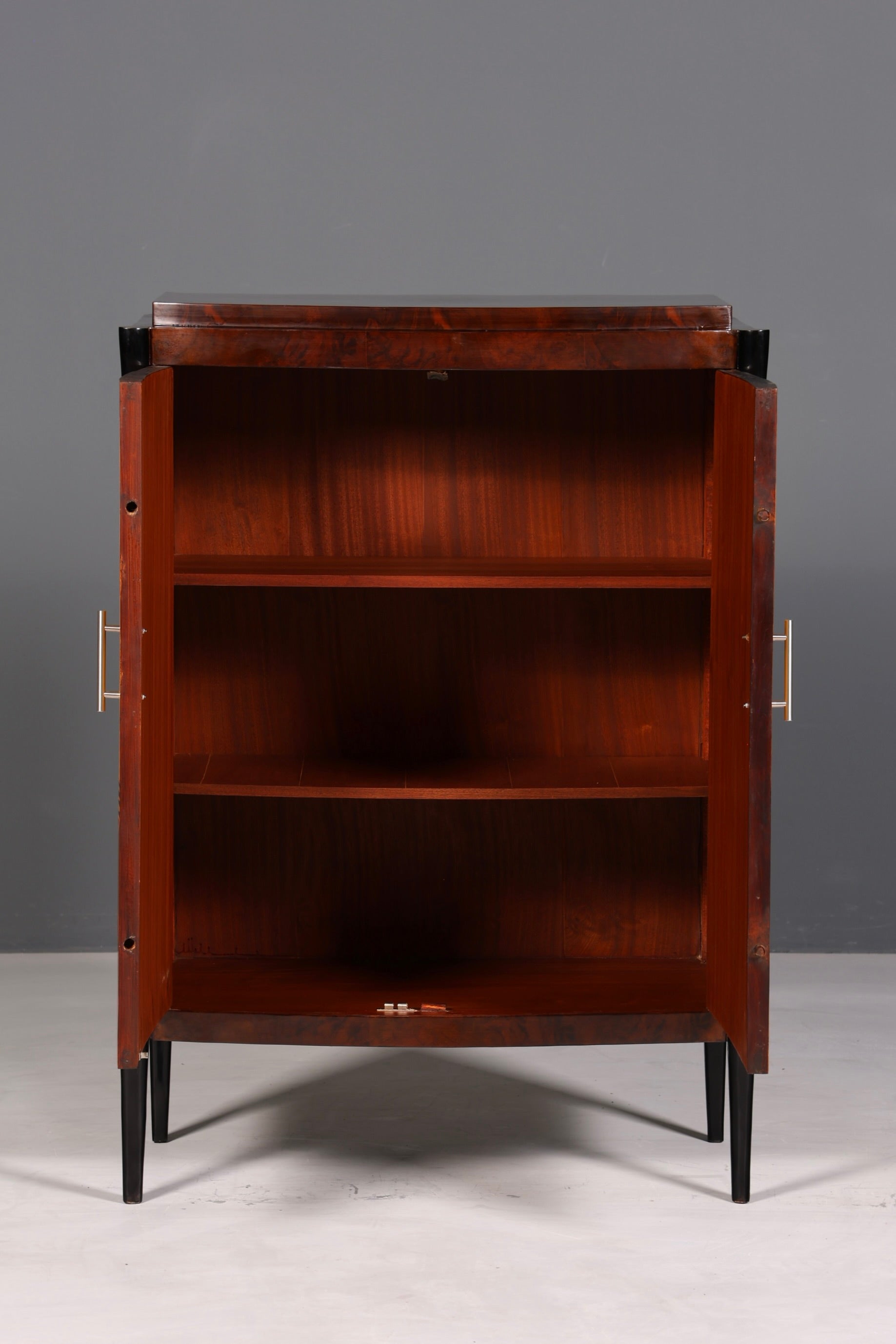 AD91-13 Meuble haut de style Art déco, commode Vertiko, armoire Sun