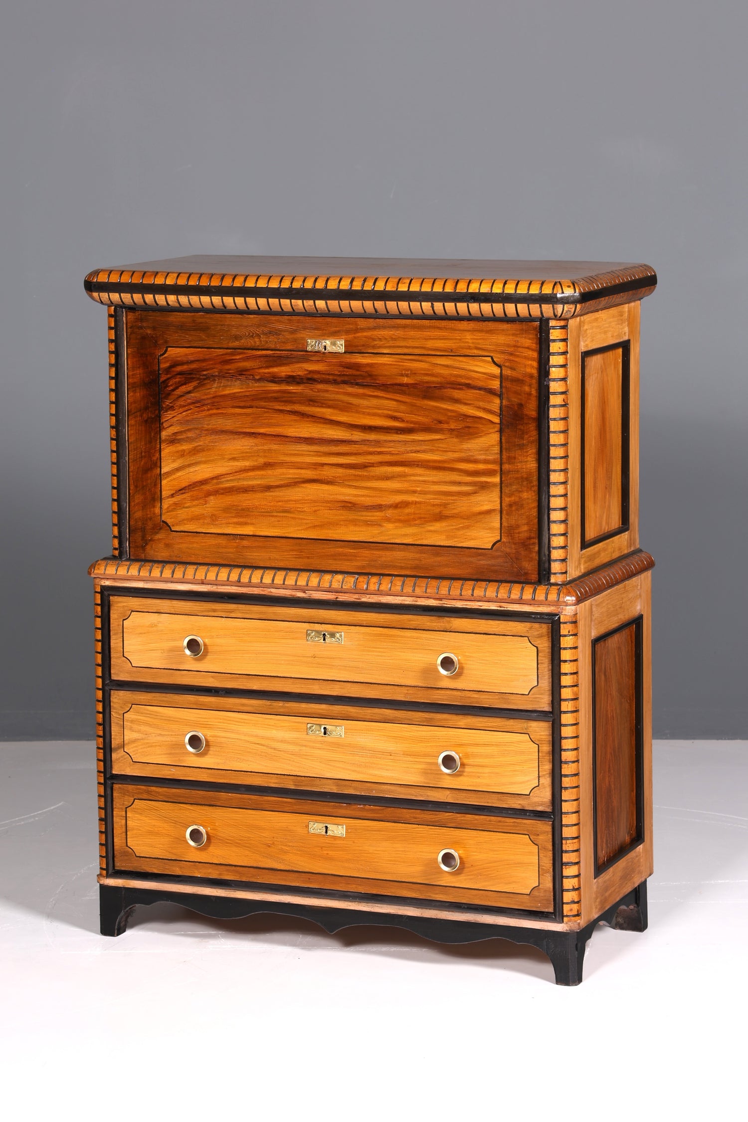 Wunderschöner Antik Sekretär echt Holz Schreibkommode Vertiko Schubladenkommode Schreibtisch