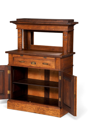 Wunderschönes Jugendstil Sideboard Antik Eiche Kredenz Buffet Anrichte Schrank Kommode