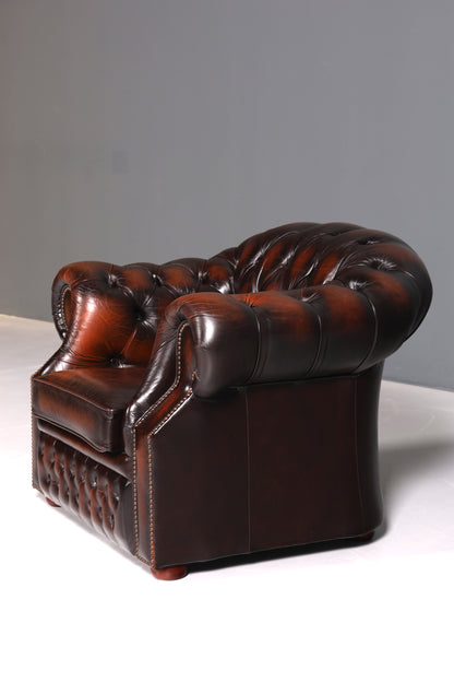 Wunderschöner Original Chesterfield Centurion Sessel Englischer Armlehnsessel Englisch Herrensessel
