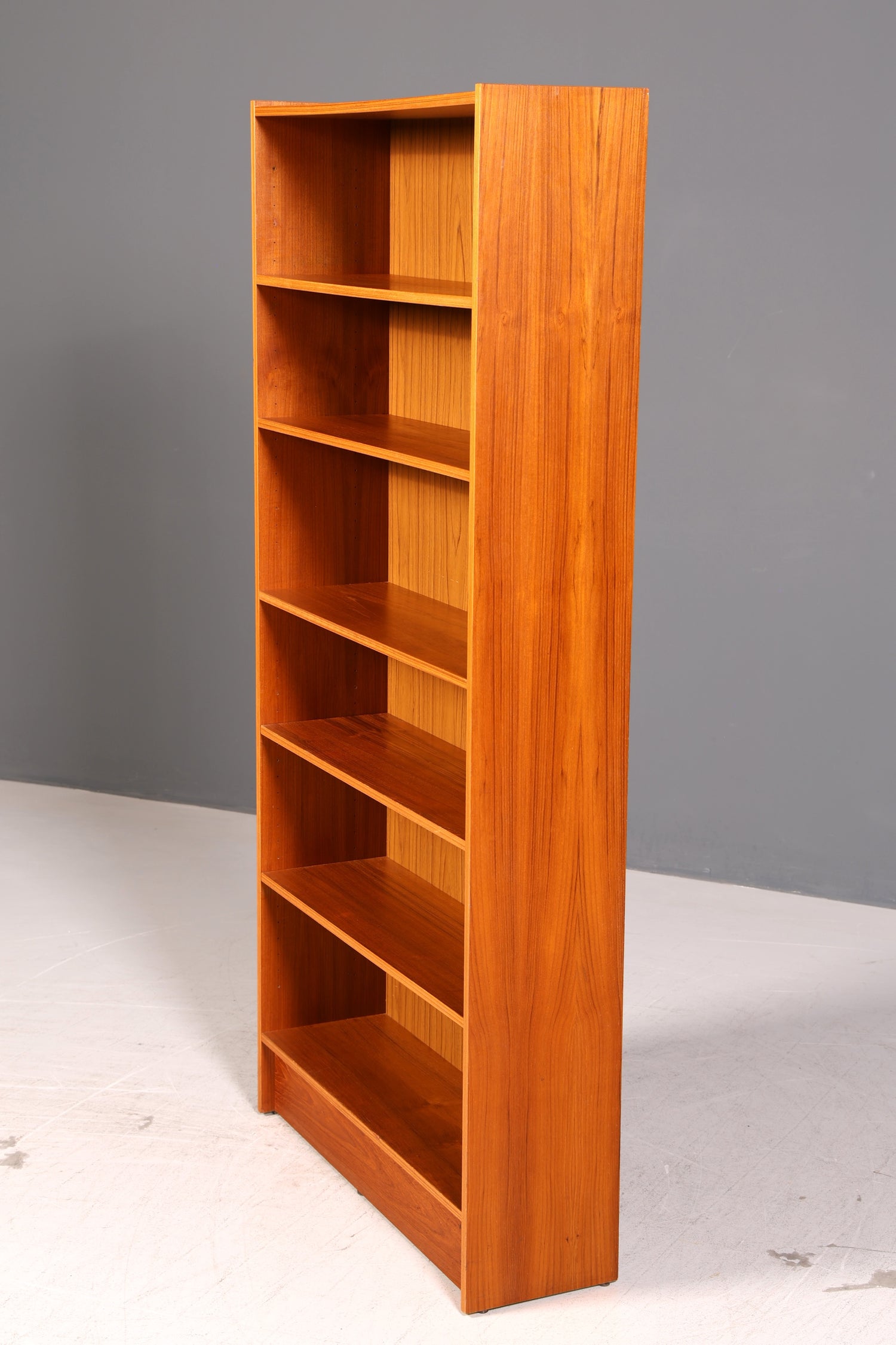 Schlichtes Mid Century Regal Vintage Bücherregal Schrank Buchablage Bookshelf 60s Holz