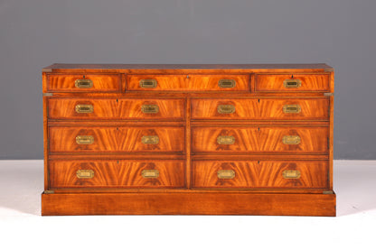 Traumhaftes Maritim Sideboard Englische Schiffs Kommode Englisch Antik Schrank Military Chest