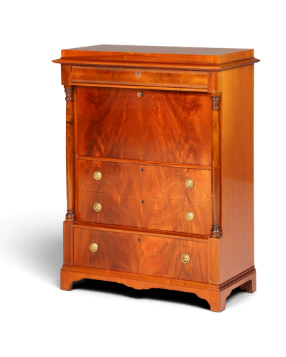 Wunderschöner Original Biedermeier Sekretär um 1860 Englisch Kommode Antik Bürokommode
