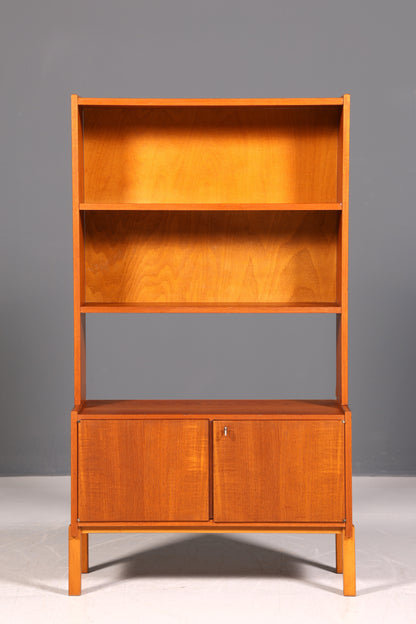 Simple Mid Century Shelf Danish Design Bookcase Retro Cabinet Chest of Drawers 60s