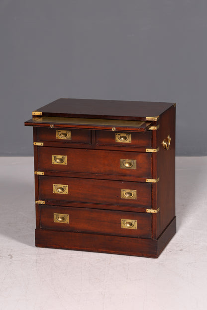 Traumhafte Maritime Kommode Englisch Military Chest Schiffskommode Antik Schrank Beistellschrank Kolonialstil