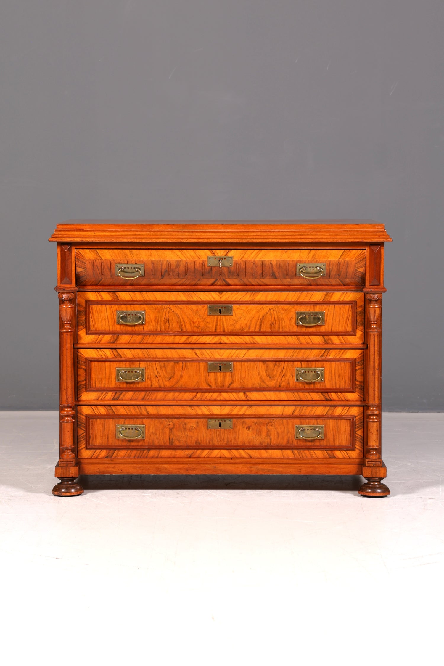 Wunderschöne Gründerzeit Kommode Louis Philippe Antik Sideboard Schubladenkommode Wäschekommode 1890