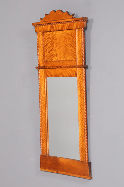 Wunderschöner Biedermeier Spiegel Wandspiegel Antik Holzspiegel Flurspiegel Garderobenspiegel