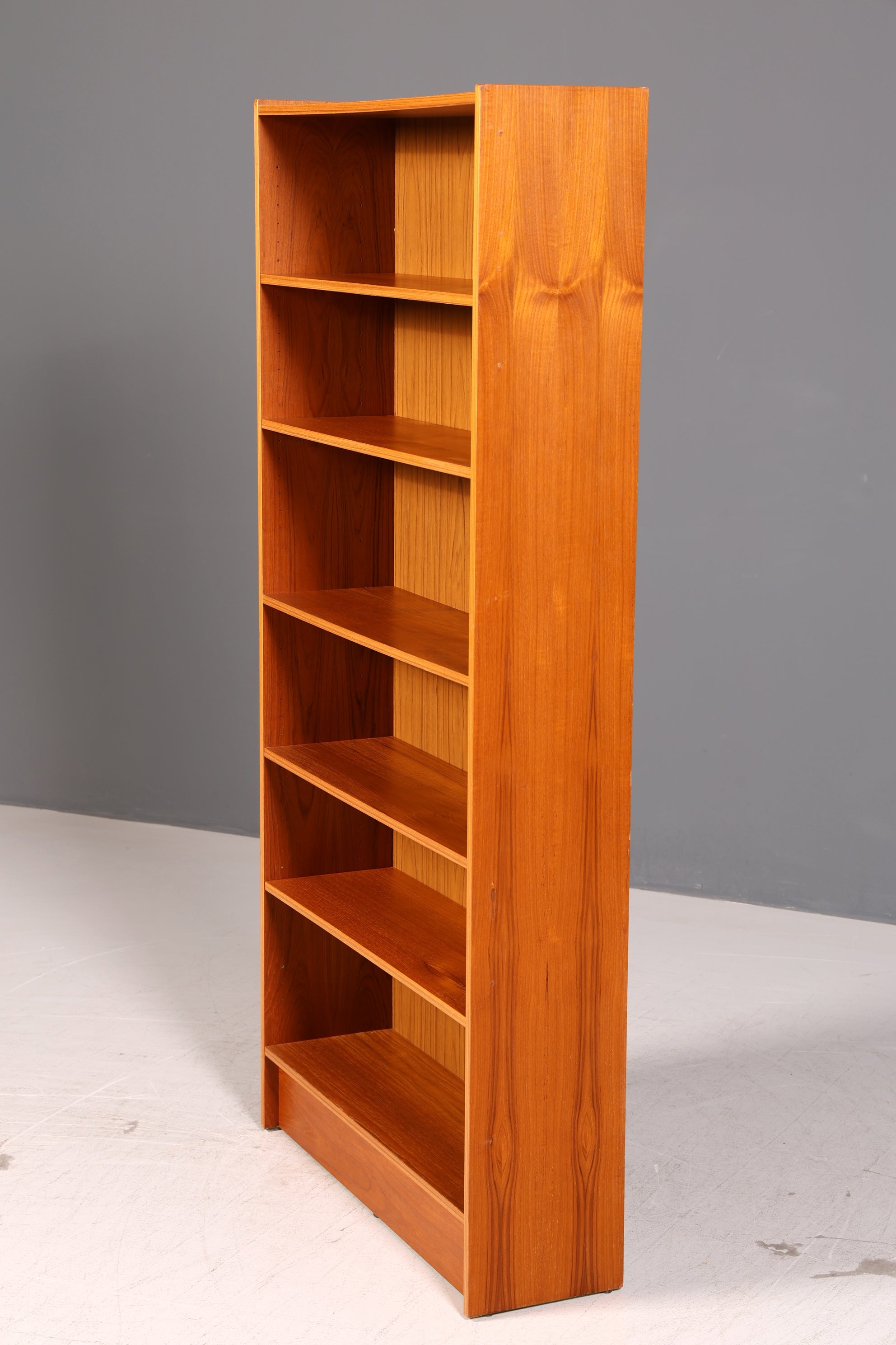 Schlichtes Mid Century Regal Vintage Bücherregal Schrank Buchablage Bookshelf 60s Holz