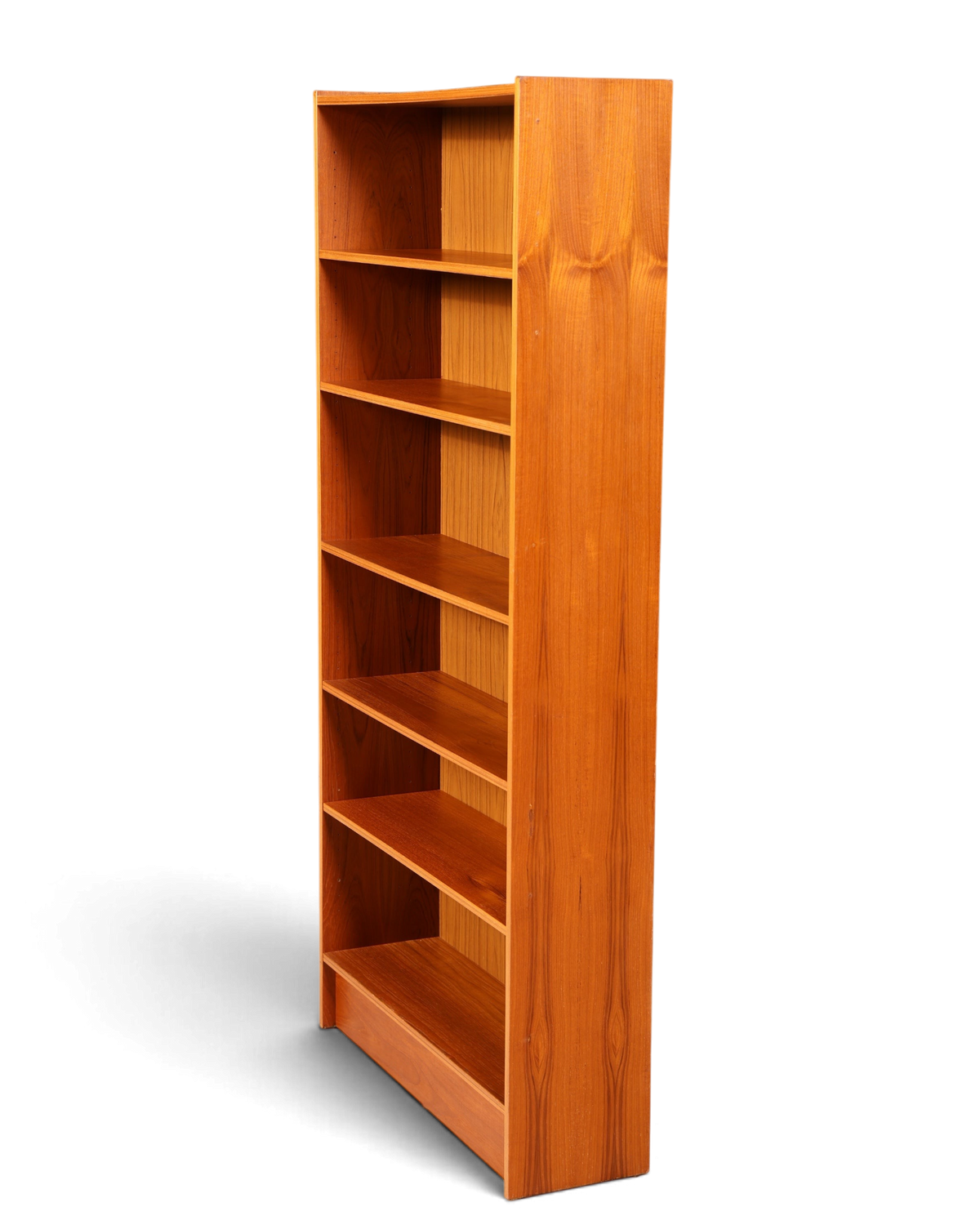 Hauptstadt Möblerei Mid Century Bücherregal aus Holz mit höhenverstellbaren Böden im Vintage Design der 60er Jahre