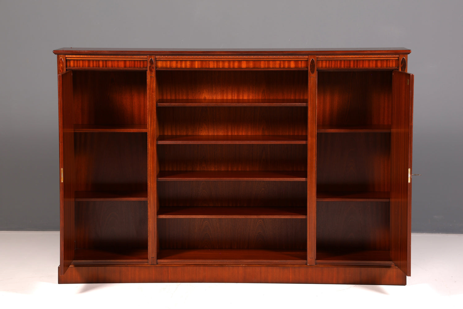 Wunderschönes Heldense Bücherregal Mahagoni Englisch Regal Bookshelf Buchablage Antik Vintage