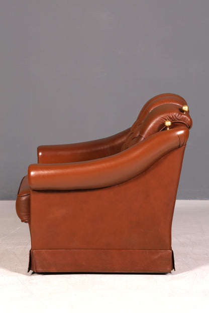Stilvoller Original Chesterfield Sessel Englischer Armlehnsessel Englisch Herrensessel 2 von 2