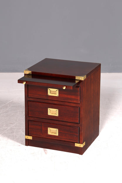 Traumhafte Englische Maritime Kommode Schiffs Nachttisch Military Chest Ablagetisch Kolonial Antik Vintage