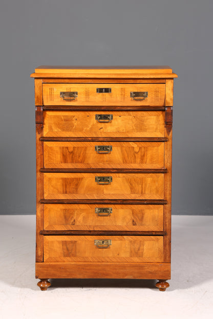 Belle commode Gründerzeit, vertiko Art Nouveau, commode antique, commode en lin