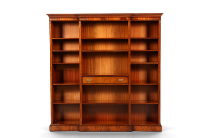Hauptstadt Möblerei XXL Heldense Bücherregal aus Eibenholz im englischen Stil mit höhenverstellbaren Regalböden