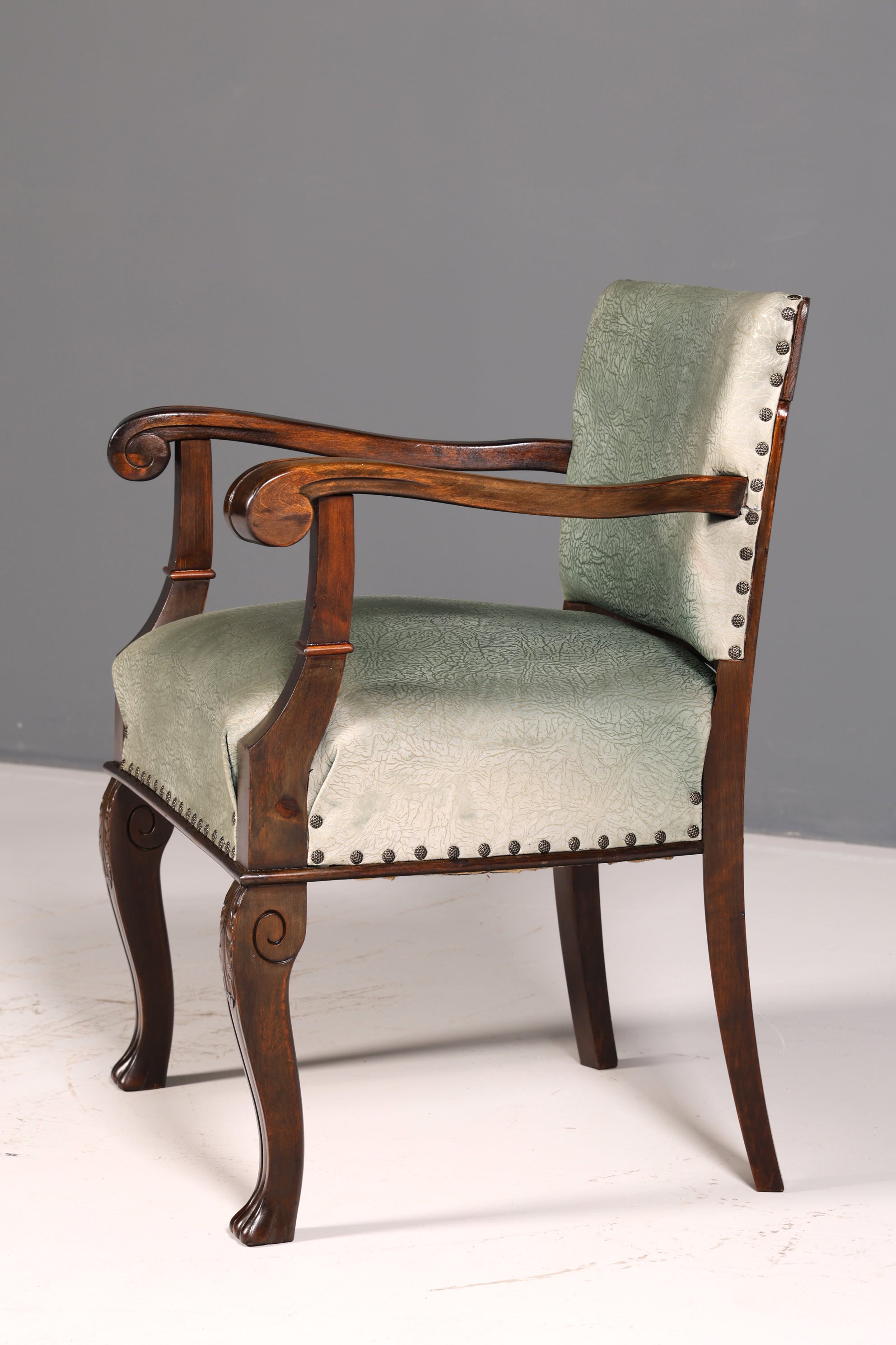 Magnifique fauteuil néo-Renaissance de l’époque Gründerzeit, fauteuil à accoudoirs pour bureau, antique, vers 1910