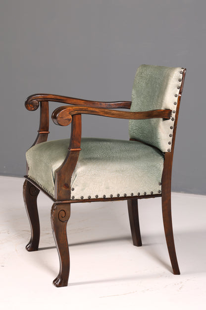 Magnifique fauteuil néo-Renaissance de l’époque Gründerzeit, fauteuil à accoudoirs pour bureau, antique, vers 1910