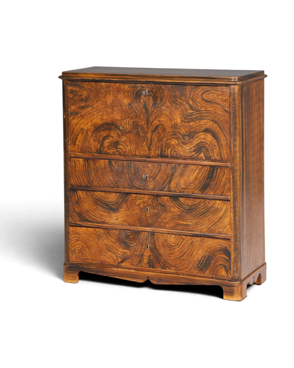 Stilvoller Biedermeier Sekretär Vertiko Antik Kommode Louis Philippe Schreibkommode