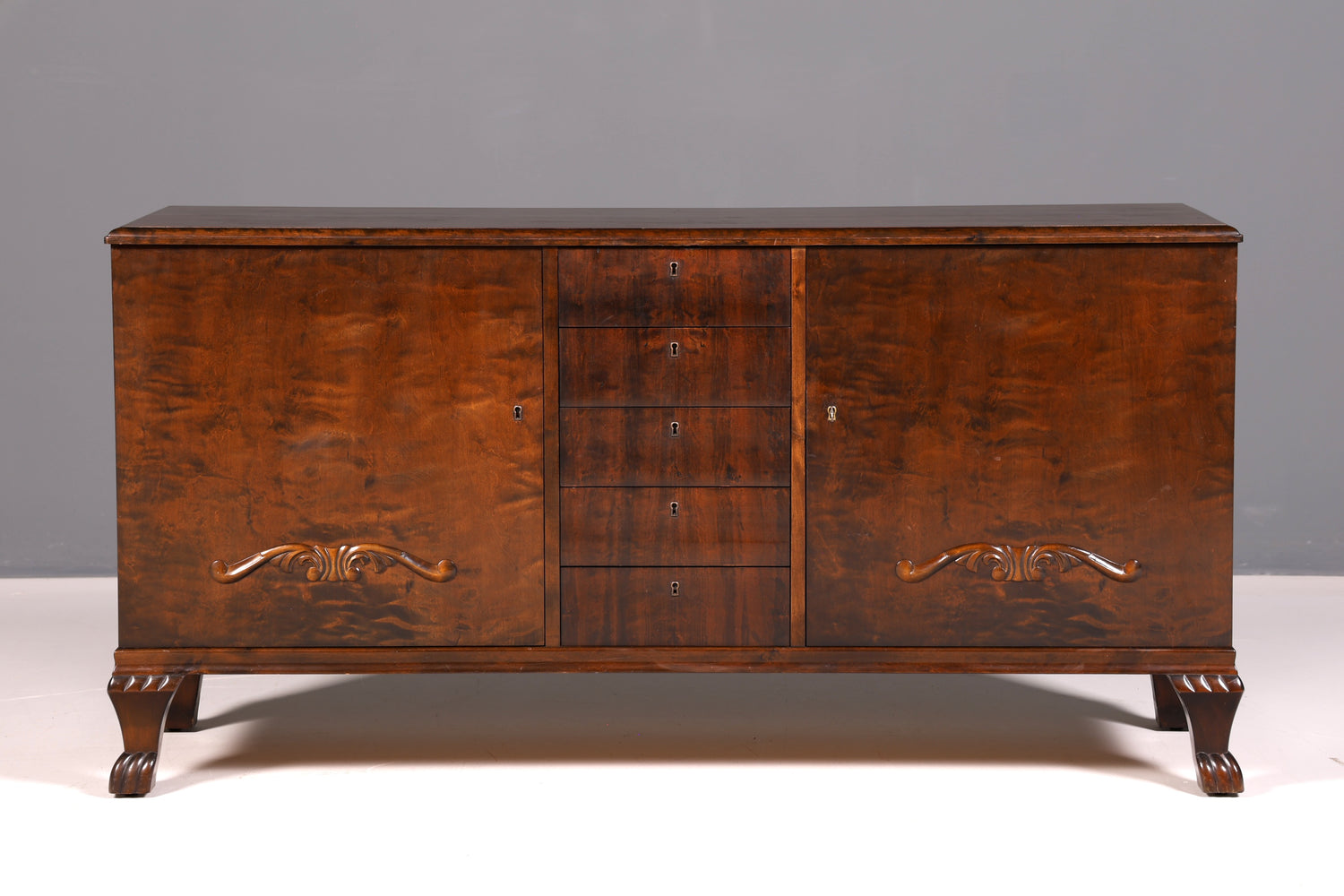 Wunderschönes Original Art Deco Sideboard Antik Schrank TV Kommode um 1930