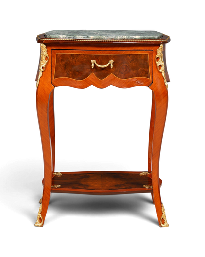 Traumhafter Louis XV Beistelltisch Barock Stil Ablagetisch Marmor Kommode Telefontisch