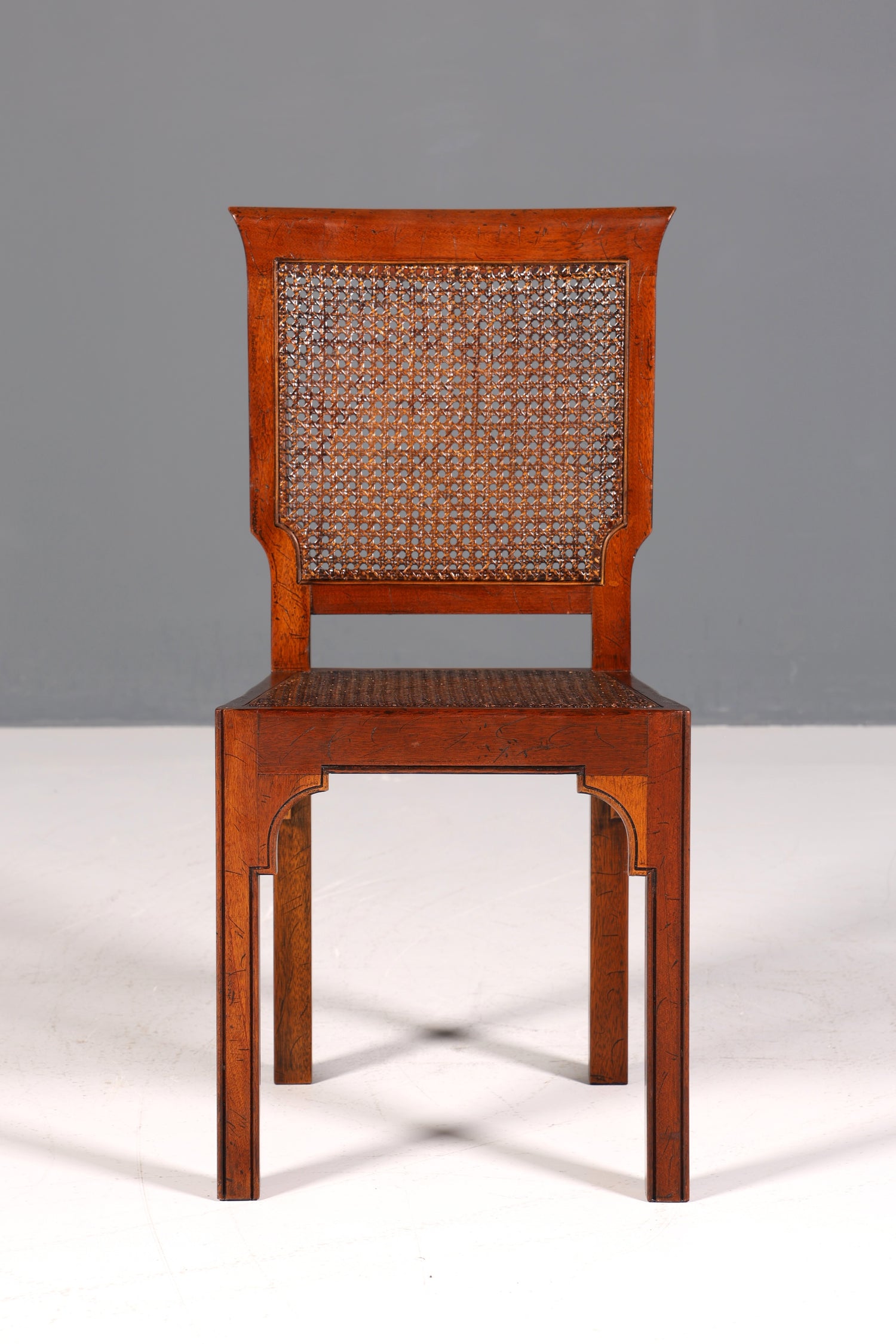 Wunderschöner Antik Stuhl Korbgeflecht Schreibtisch Stuhl Wiener Geflecht Sekretär Stuhl Gründerzeit Küchenstuhl