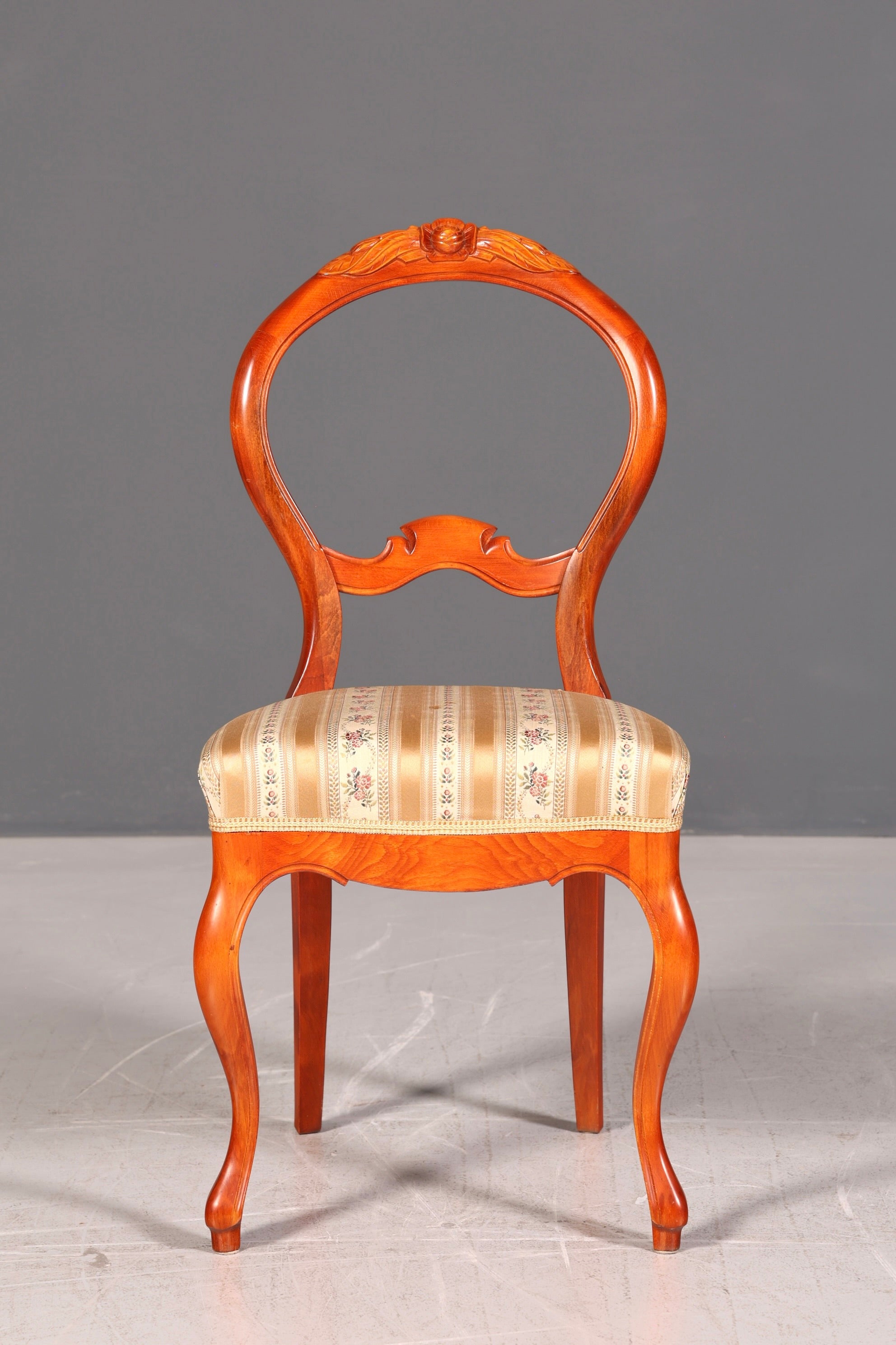 Traumhafter Louis Philippe Stuhl um 1880 Biedermeier Antik Sekretär Stuhl Echt Holz Polsterstuhl Esszimmerstuhl Vintage