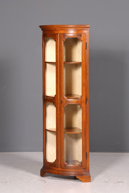 Wunderschöne Original Selva Eckvitrine Vitrine Schrank Geschirrschrank Glasvitrine Italienische Möbel
