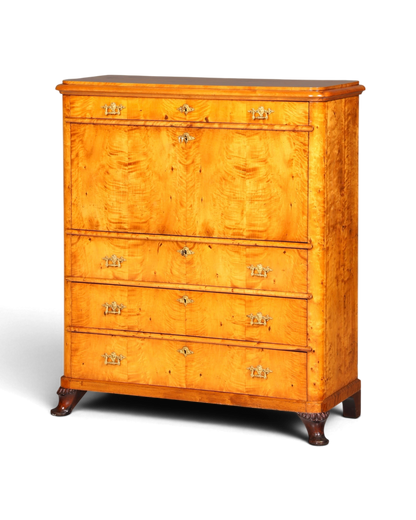 Stilvoller Biedermeier Sekretär Louis Philippe Vertiko Antik Kommode Schreibkommode Office Desk