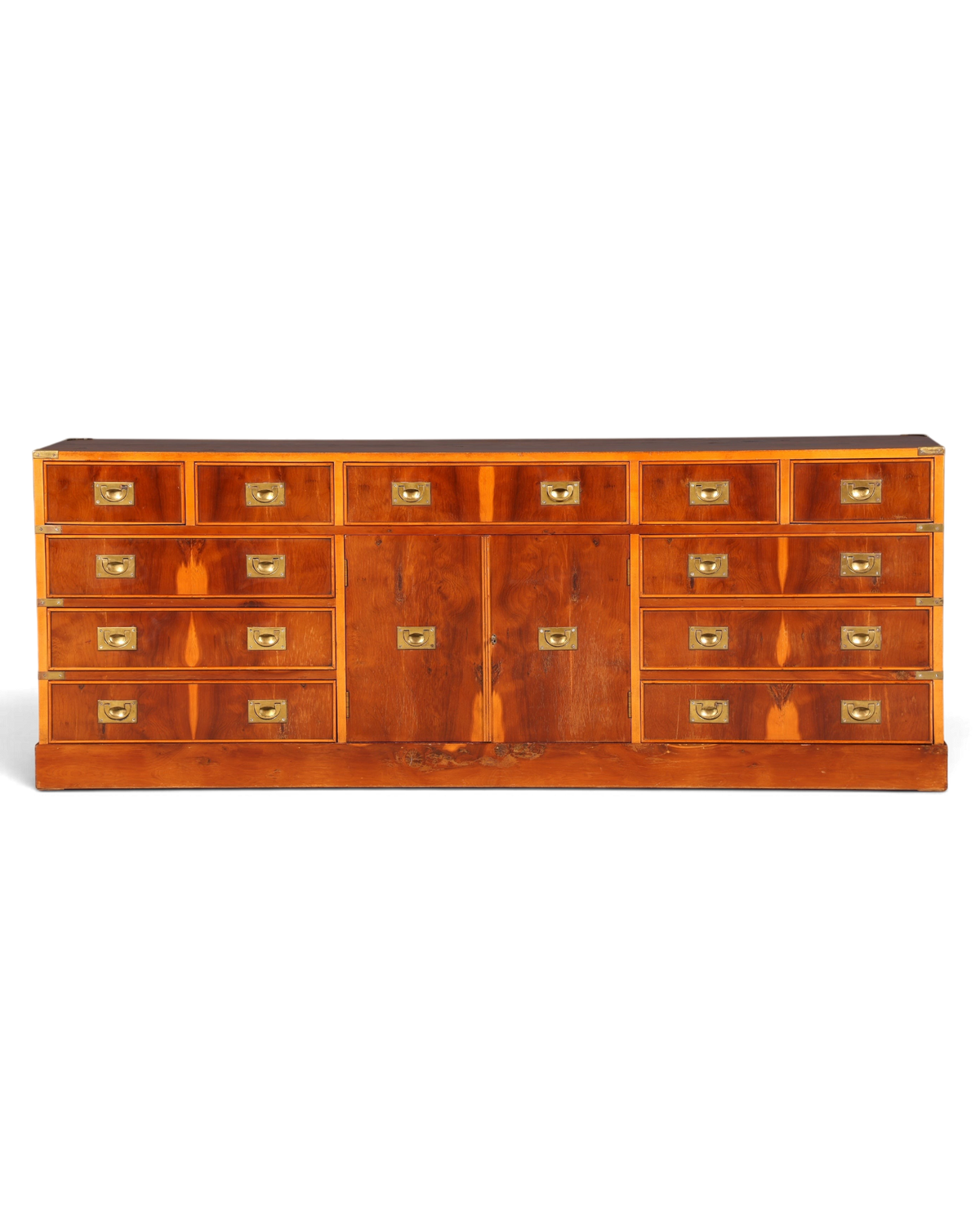 Traumhaftes XXL Maritim Sideboard Englische Schiffs Kommode Englisch Antik Schrank Military Chest