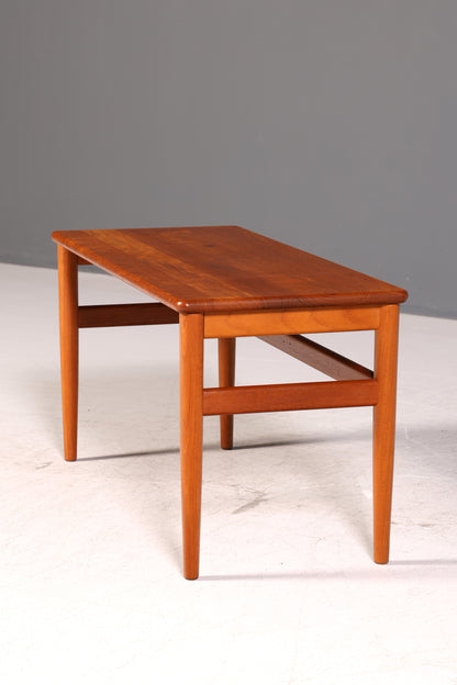 Wunderschöner Mid Century Couchtisch Teak Ablagetisch Vintage Coffee Table 70er Wohnzimmertisch 1 von 2