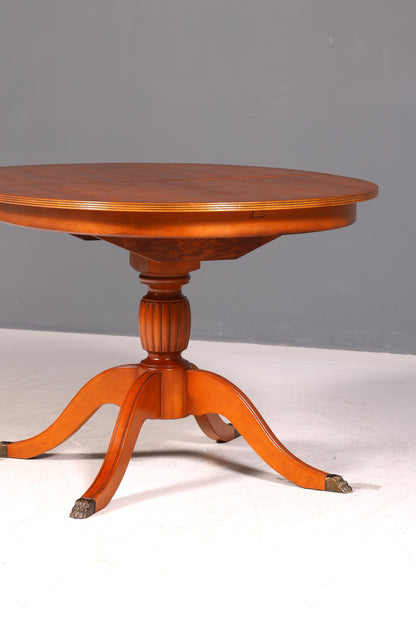 Wunderschöner Englischer Esstisch ausziehbar Eibe Tisch Esszimmertisch Küchentisch Oval Antik Vintage