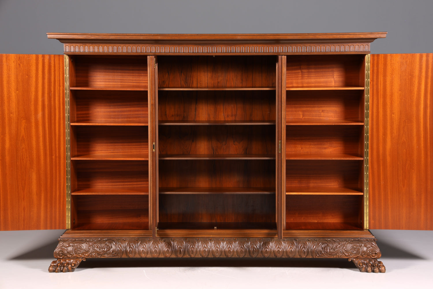 Bibliothèque néo-renaissance XXL onirique, vitrine ancienne, bureau de gentleman, buffet Gründerzeit, armoire, étagère, bureau