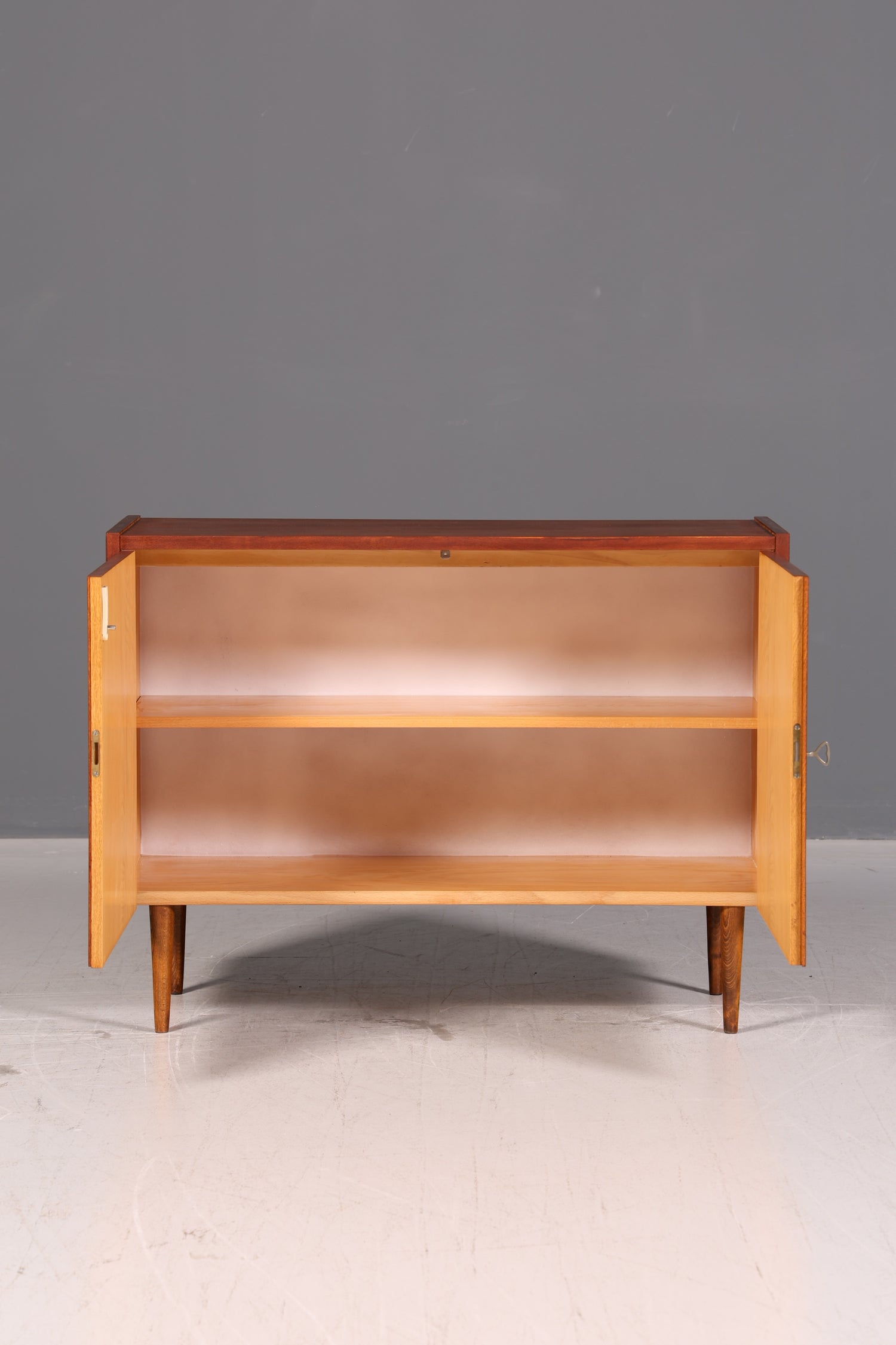 Wunderschöne Mid Century Kommode Vintage Schrank Retro Flur Kommode 60s Holz