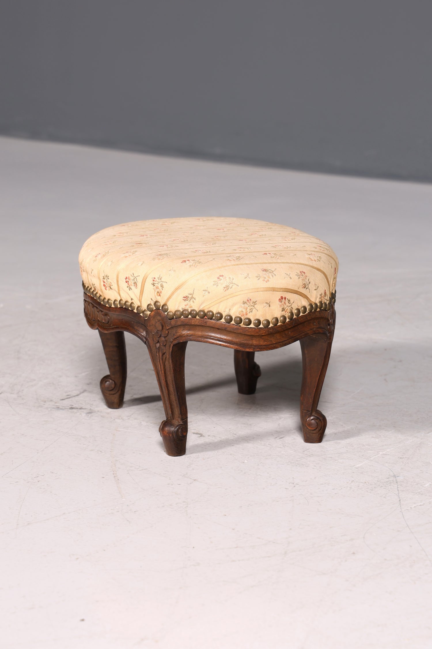 Magnifique tabouret Chippendale, style baroque antique, repose-pieds, tabouret