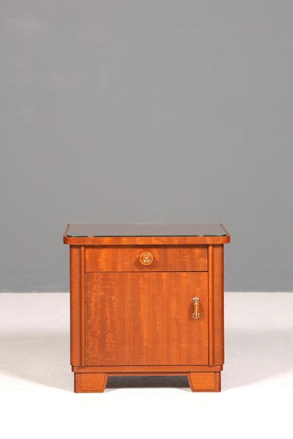 Schlichte Mid Century Kommode Vintage Klappschränkchen Danish Design Nachttisch 2 von 2