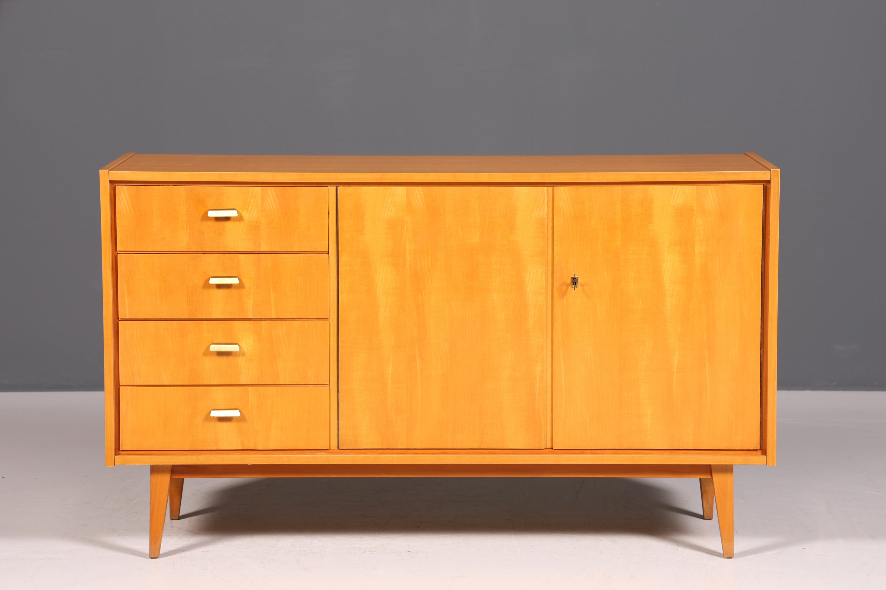 Magnifique buffet de style mid-century, meuble TV vintage rétro, commode, années 1960