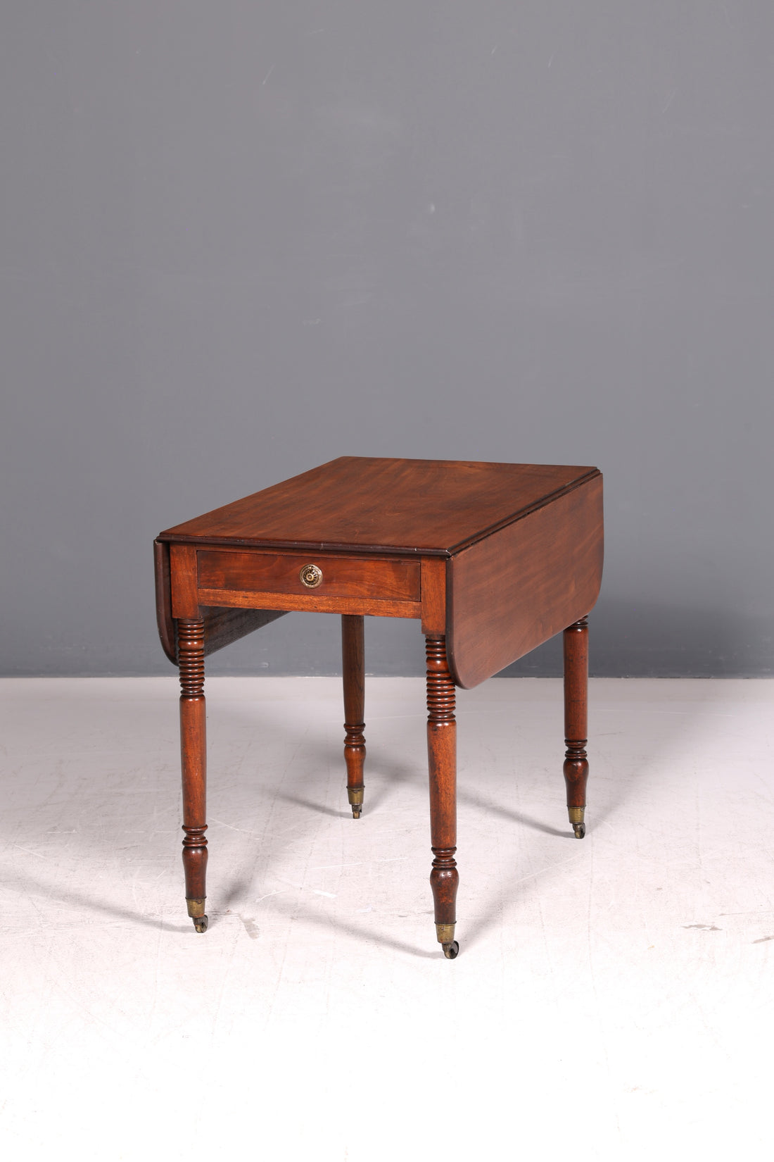 Beautiful English Dining Table Mahogany Folding Table Kitchen Table Regency Antique Extendable Vintage