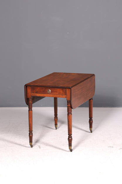 Wunderschöner Englischer Esstisch Mahagoni Klapptisch Küchentisch Regency Antik Ausklappbar Vintage