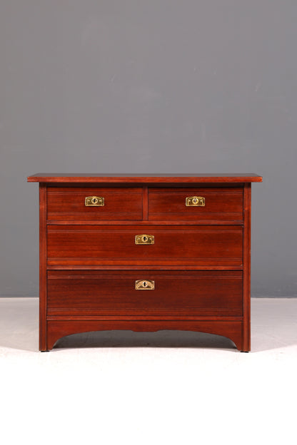 Edle Jugendstil Kommode Antik Massiv Echt Holz Sideboard Vintage Schubladen