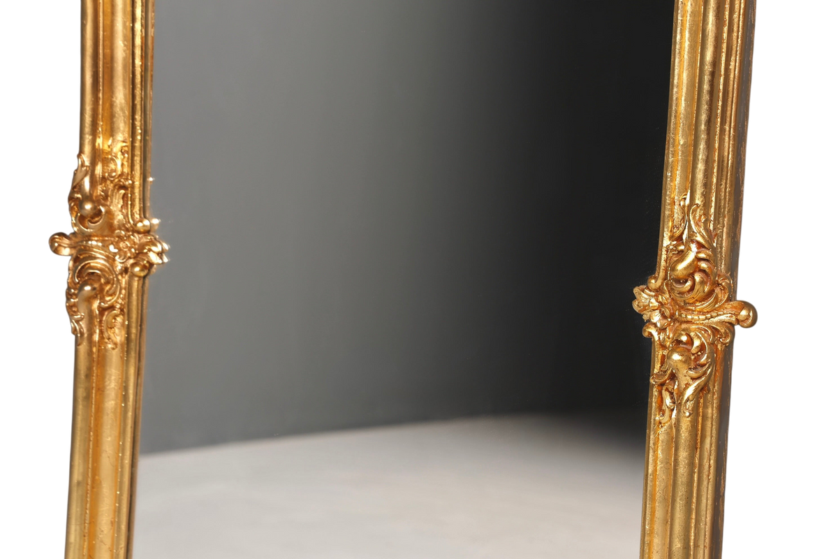 Traumhafter Prunk Barock Stil Standspiegel Gold Antik Stil Ornament Flurspiegel Spiegel