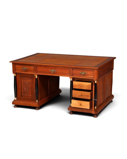 Traumhafter Gründerzeit Schreibtisch Jugendstil Bürotisch echt Holz Antik Office Desk