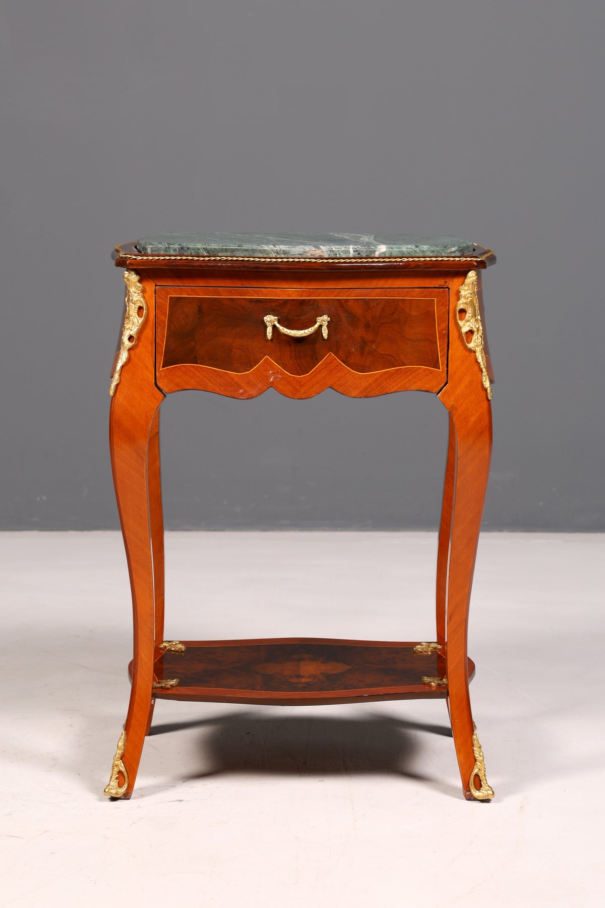 Traumhafter Louis XV Beistelltisch Barock Stil Ablagetisch Marmor Kommode Telefontisch