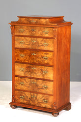 Stilvoller Gründerzeit Sekretär Vertiko Highboard Louis Philippe Chiffoniere Kommode um 1880