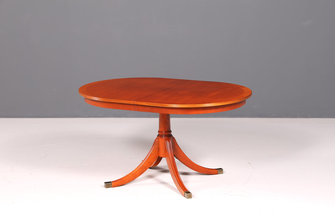 Wunderschöner Englischer Tisch Ausziehbarer Esstisch Regency Antik Stil 60s Küchentisch Eibe