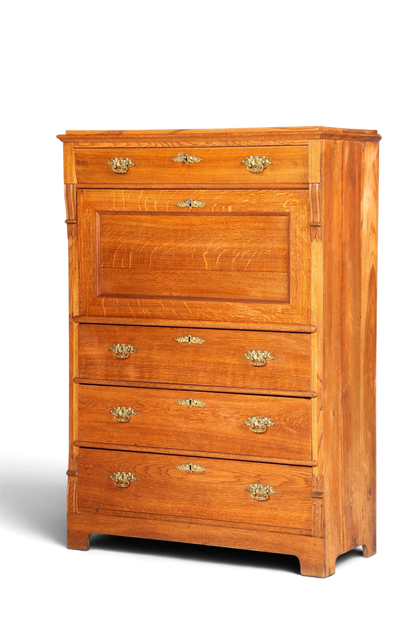 Edler Louis Philippe Sekretär um 1880 Gründerzeit Antik Schrank Chiffoniere Highboard