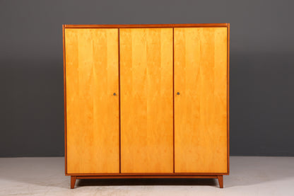 Stunning XL Mid-Century wardrobe Vintage cabinet Retro linen cupboard hallway cabinet bedroom